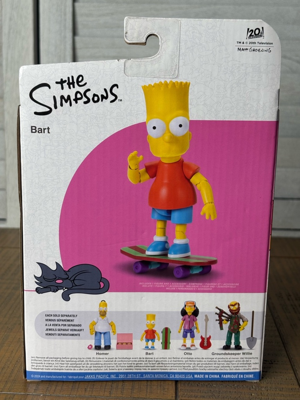 The Simpsons Bart Simpson 2.5" Figure Jakks Pacific 2024 New In Box - Picture 3 of 10